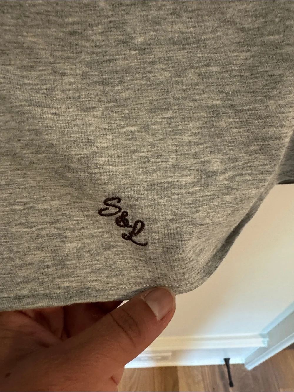 Men's Grey Short-Sleeve Polo Shirt with Button Front - Picture 2 of 5